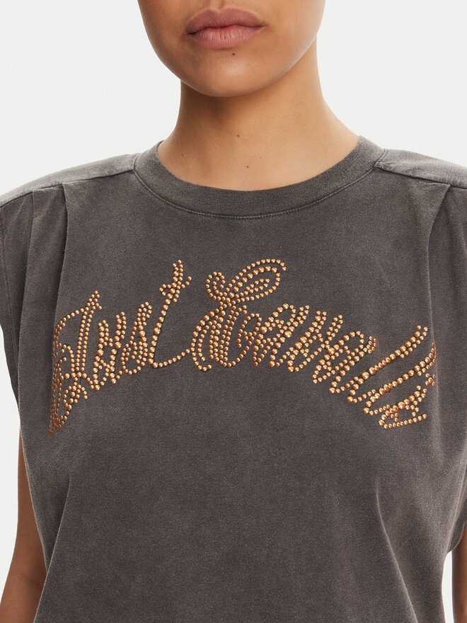 Just Cavalli Just Cavalli T-Shirt 78PAHE10 Grau Loose Fit