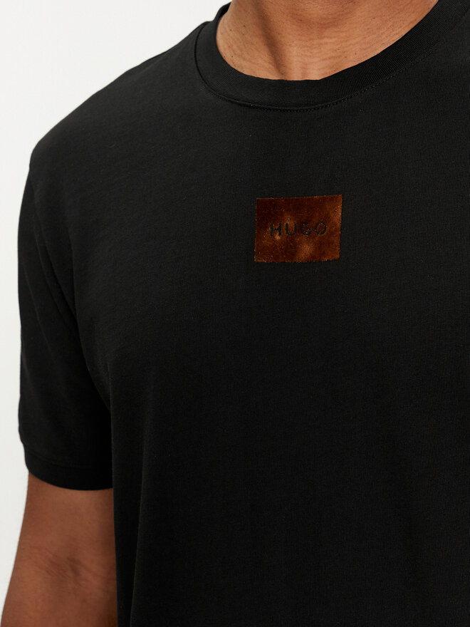 HUGO Hugo T-Shirt Diragolino_V 50501005 Schwarz Regular Fit