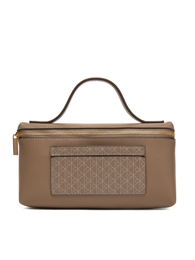 Calvin Klein Kosmetiktasche Calvin Klein Emblem Aop Beauty Case Giftset LV04F1102G Braun