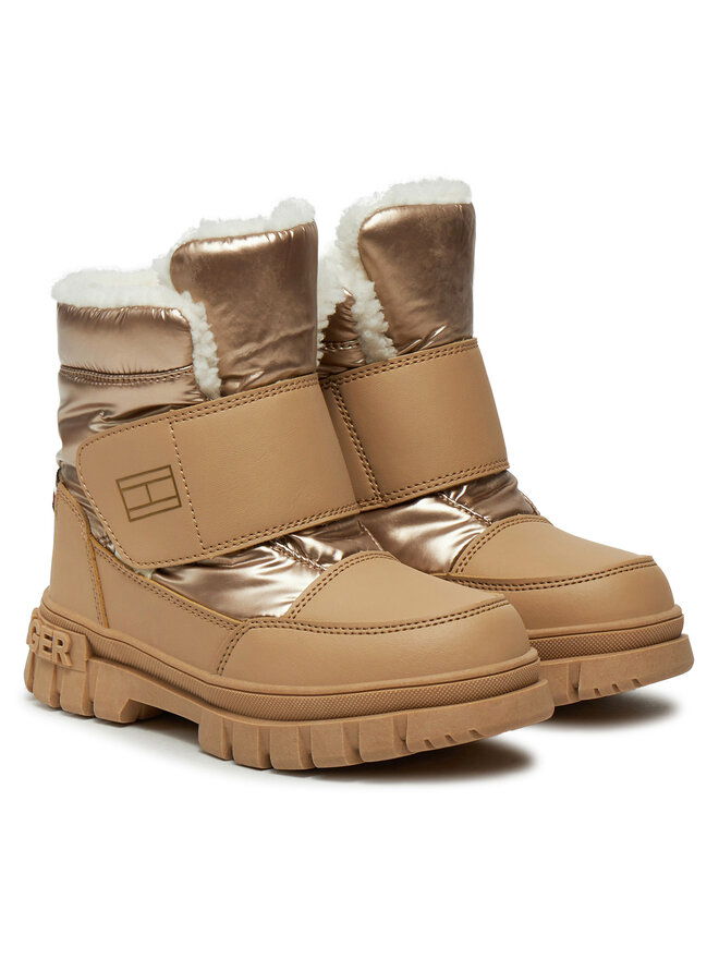 Tommy Hilfiger Botas de nieve Tommy Hilfiger Fur Boot T1A5-33605-1695 S Beis