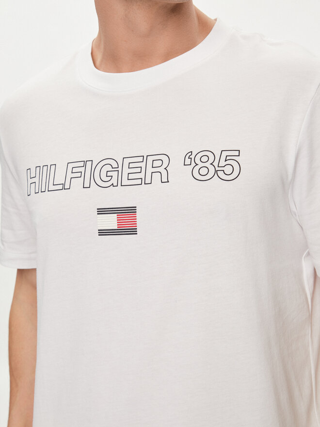 Tommy Hilfiger Tommy Hilfiger Marškinėliai 85' MW0MW34427 Balta Regular Fit