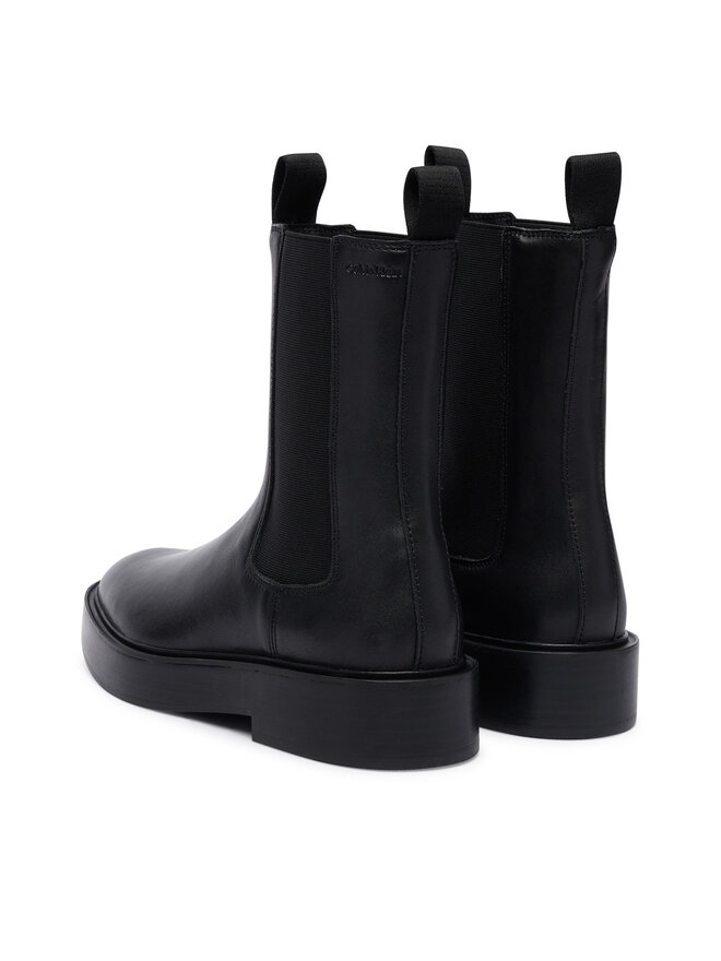 Calvin Klein Ghete Jodhpur Calvin Klein Convate Welt Chelsea Lth YW0YW01905 Negru