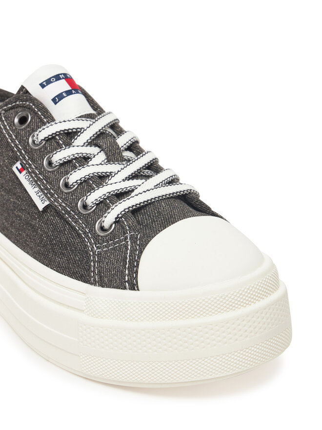 Tommy Jeans Sneakersy Tommy Jeans Tjw Foxing Flatform Lc EN0EN02736 Czarny