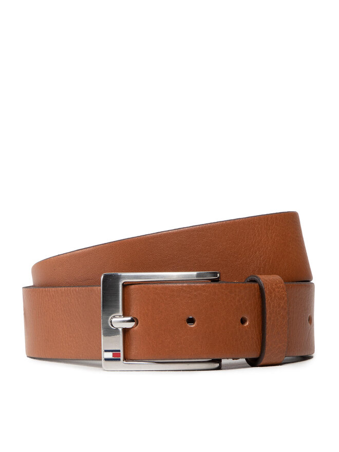 Ceinture homme Tommy Hilfiger New Aly Belt AM0AM08363 Marron chaussures