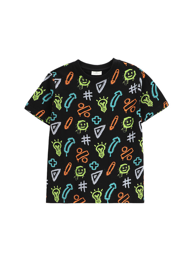 Coccodrillo Coccodrillo T-Shirt WC5143220VBB Μαύρο Regular Fit