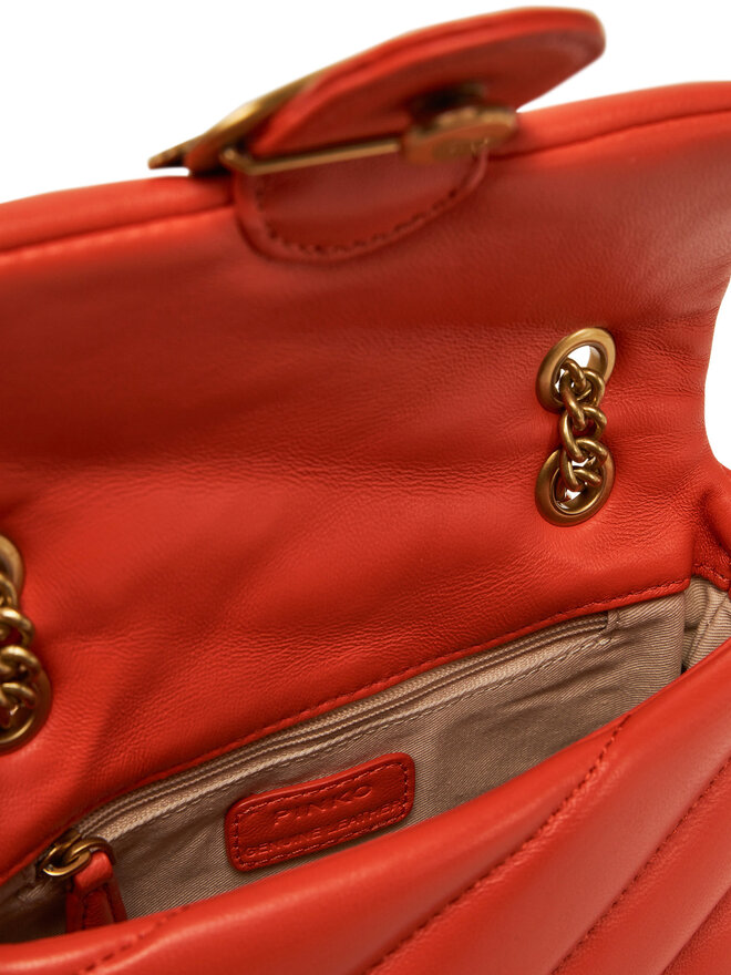 PINKO Kabelka PINKO Love Puff Baby Cl PE25 PLTT 100040 A0F2 Oranžová