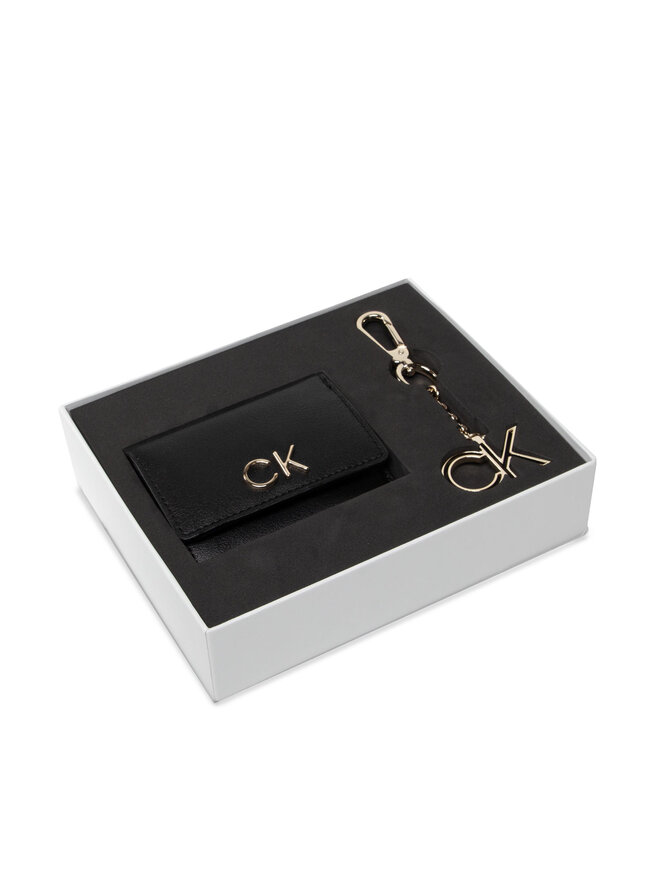 Calvin Klein Geschenkset Calvin Klein Trifold Xxs + Keyfob K60K608906 Schwarz