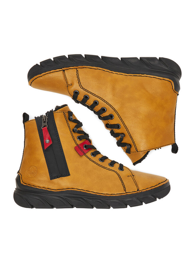 Rieker Botines planos Rieker CEO-55024-68 Amarillo