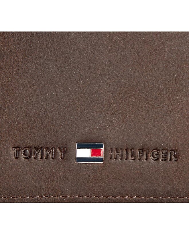 Tommy Hilfiger Liels vīriešu maks Tommy Hilfiger Johnson Cc And Coin Pocket AM0AM00659 Brūns