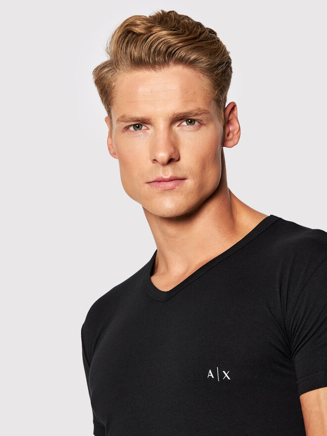 Armani Exchange Armani Exchange 2er-Set T-Shirts 956004 CC282 07320 Schwarz Regular Fit