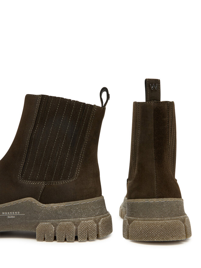 Weekend Max Mara Kotníková obuv s elastickým prvkem Weekend Max Mara 2525796035600 Hnědá