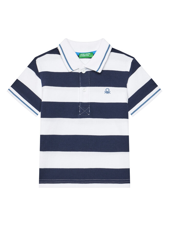 United Colors Of Benetton United Colors Of Benetton Polo marškinėliai 39QAG300V Tamsiai mėlyna Regular Fit