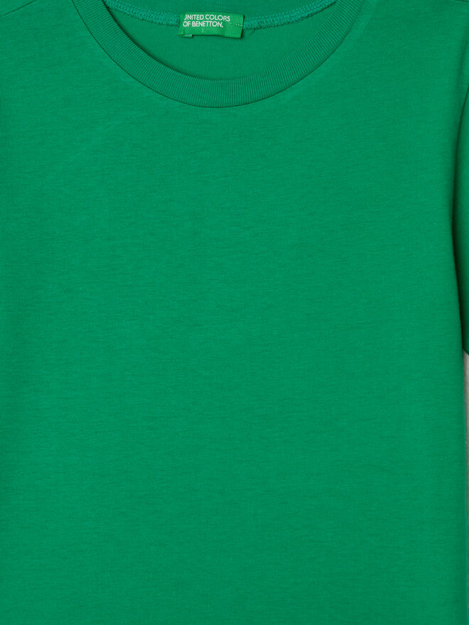 United Colors Of Benetton United Colors Of Benetton Marškinėliai 3I1XC109W Žalia Regular Fit