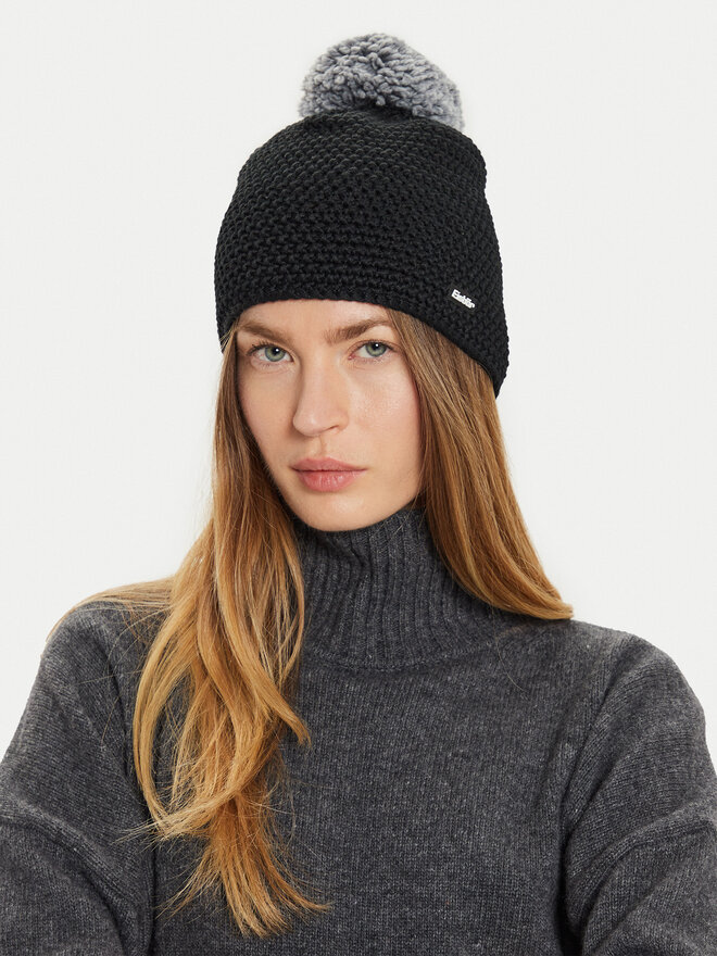 Eisbär Čiapka Eisbär Jamie Pompon Mü 30190 Čierna