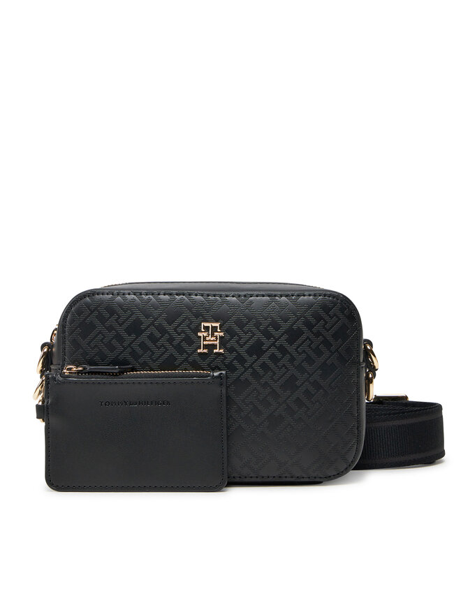 Tommy Hilfiger Kabelka Tommy Hilfiger Th Distinct Camera Bag Mono AW0AW17221 Černá