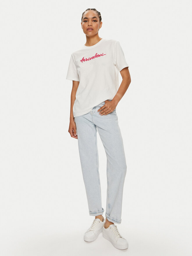 Vila Vila T-Shirt Sybil 14097444 Weiß Regular Fit