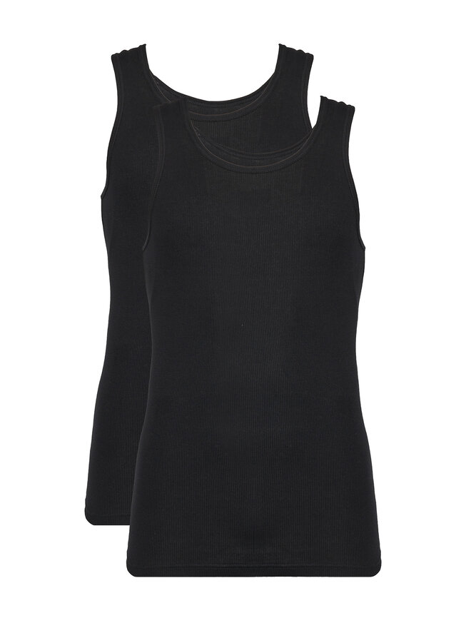 Resteröds Resteröds Набір 2 майок 7027 1 Чорний Slim Fit