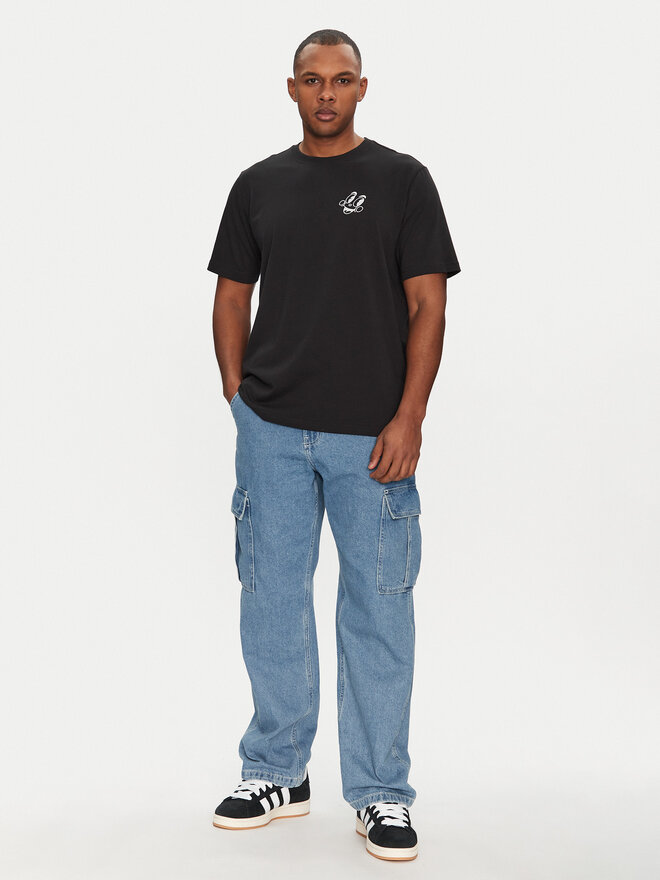 adidas adidas Marškinėliai JN7032 Juoda Loose Fit