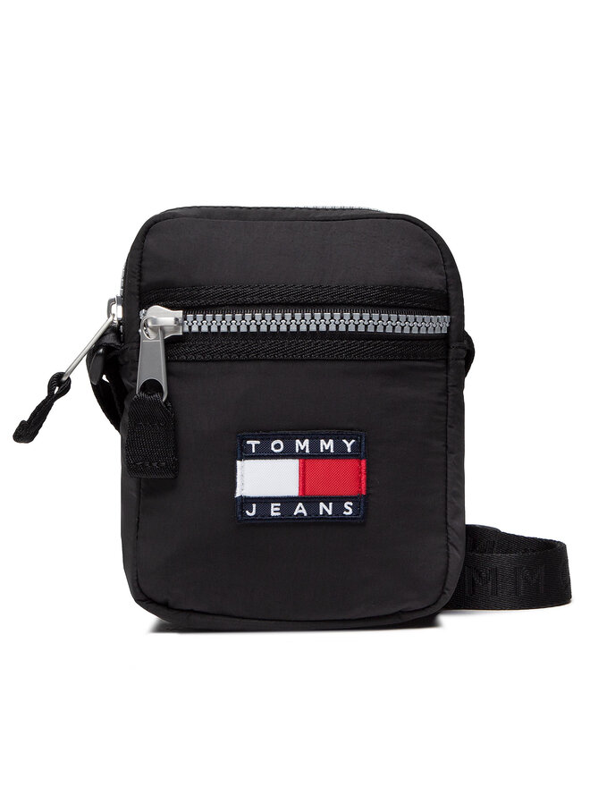 Tommy Jeans Válltáska Tommy Jeans Tjm Heritage Reporter AM0AM09587 Fekete