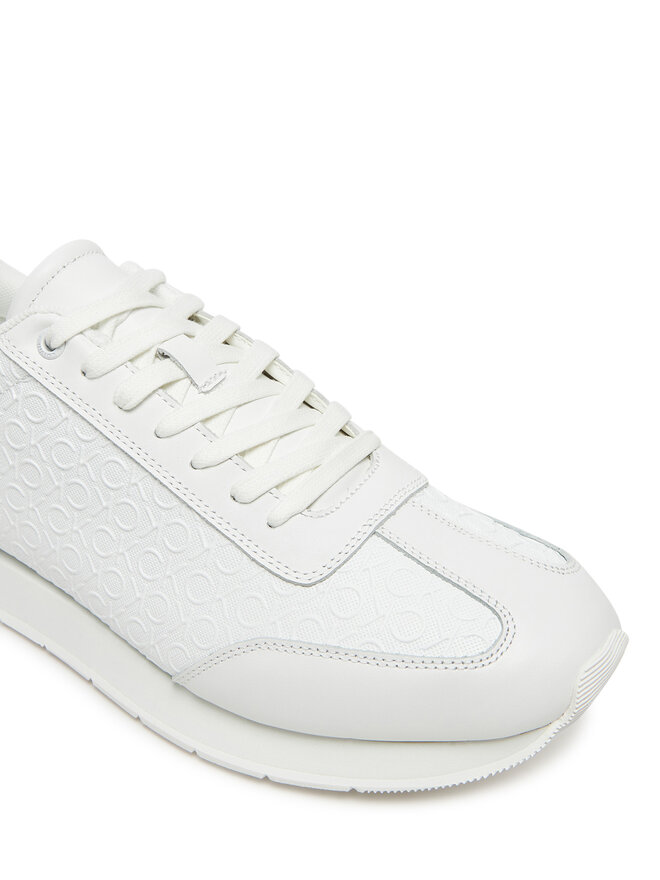 Calvin Klein Снікерcи Calvin Klein Low Prof Runn Laceup Mono HM0HM01896 Білий