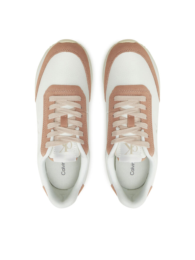 Calvin Klein Jeans Sneakers Calvin Klein Jeans Runner Laceup Low Mix Mg YW0YW01798 Weiß