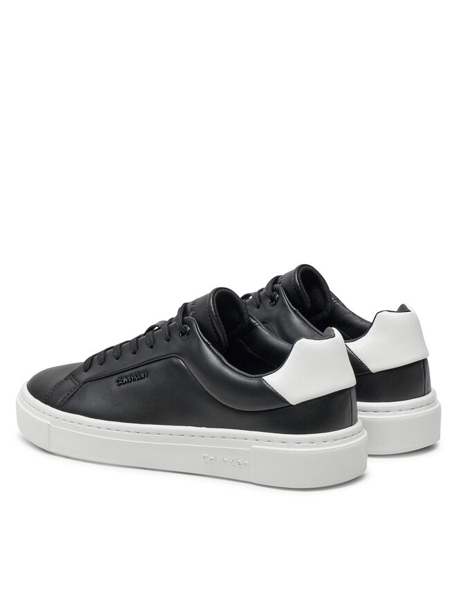 Calvin Klein Снікерcи Calvin Klein Cupsole Lace Up W/Ml Lth HW0HW02201 Чорний