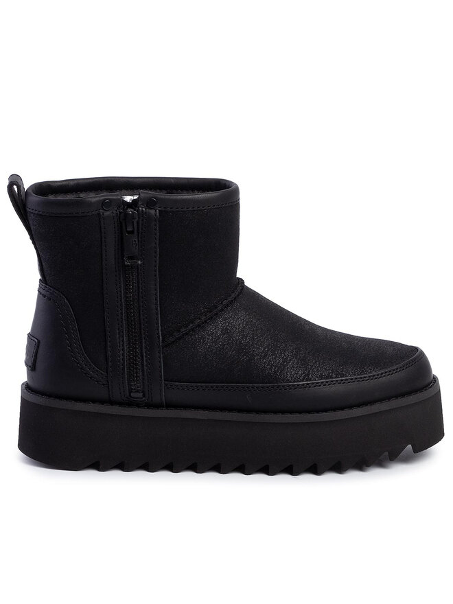 Ugg Schneeschuhe Ugg W Classic Rebel Biker Mini 1105314 Schwarz