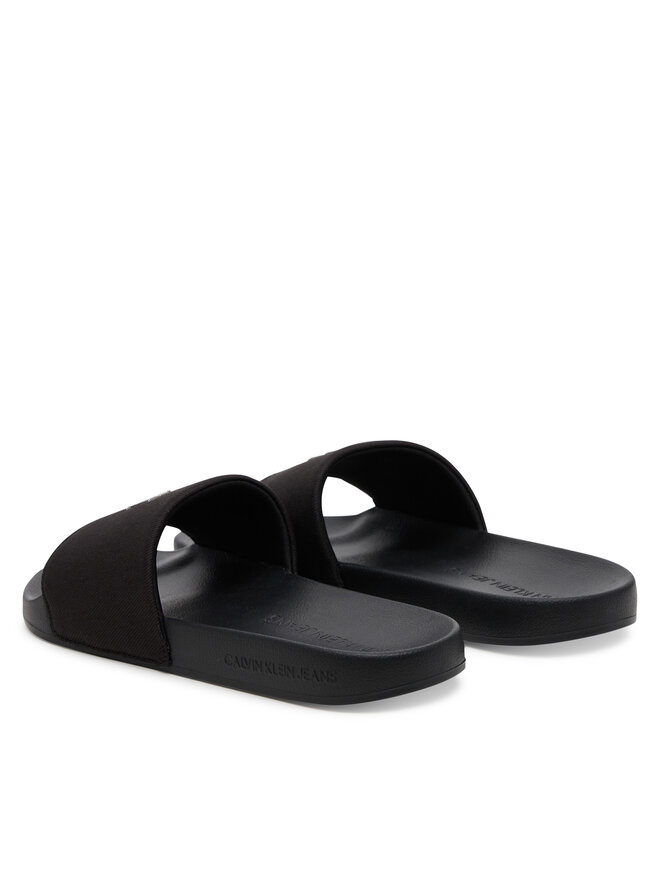 Calvin Klein Jeans Natikače Calvin Klein Jeans Slide Monogram Hardware YW0YW01713 Crna