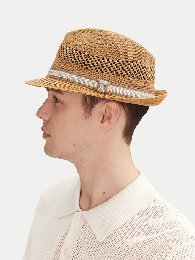 Barbour Kapelusz Barbour Craster Trilby MHA0789TA71 Brązowy