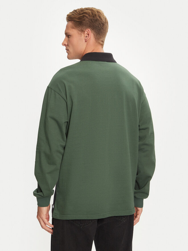 Quiksilver Quiksilver Polo marškinėliai Mercury Rugby AQYKT03125 Žalia Loose Fit