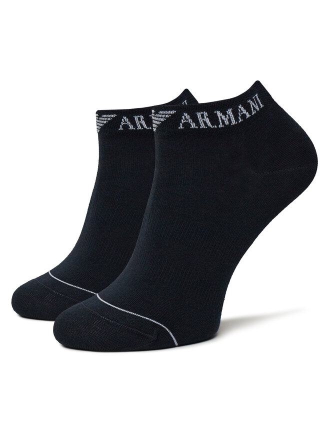 Emporio Armani 3er-Set niedrige Herrensocken Emporio Armani EM000550 AF12276 MB154 Dunkelblau