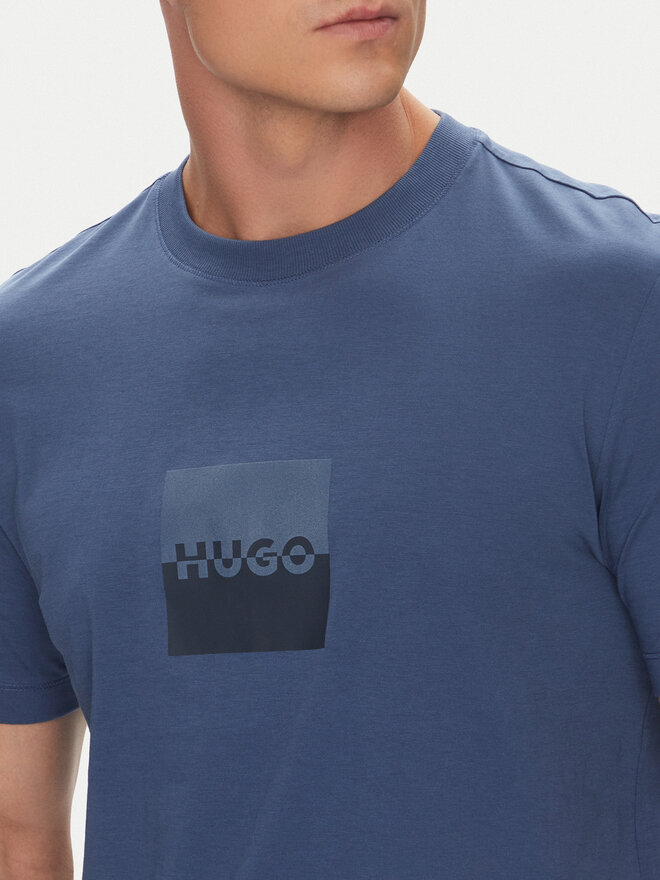 HUGO HUGO Camiseta Dusplit 50542784 Azul marino Regular Fit