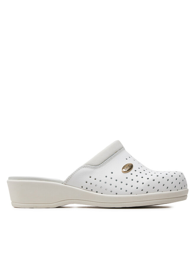Scholl Παντόφλες Scholl W Clog Back Guard F20002 1065 Λευκό