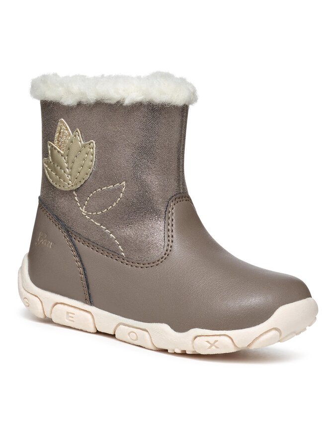 Geox Kozačky Geox B Balu' Girl B362ZA 0BCBL C9006 Šedá