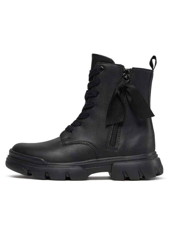 Geox Škornji Geox J Junette Girl J36HVG 000BC C9999 S Črna