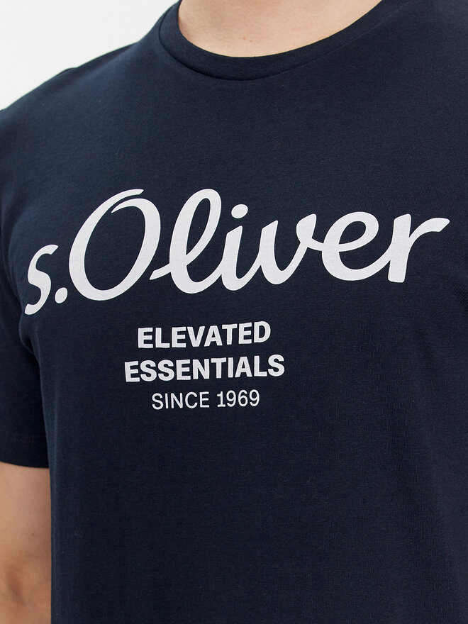 s.Oliver s.Oliver Majica 2139909 Modra Regular Fit