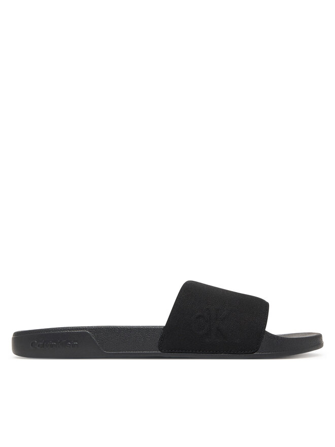 Calvin Klein Pantoletten Calvin Klein Ess Slide Hf Side Logo Cv HM0HM02227 Schwarz