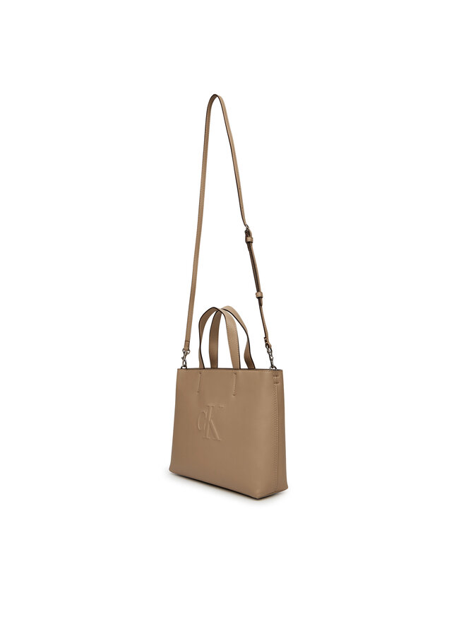 Calvin Klein Jeans Ročna torba Calvin Klein Jeans Sculpted Mini Ew Tote LV04K3111G Bež