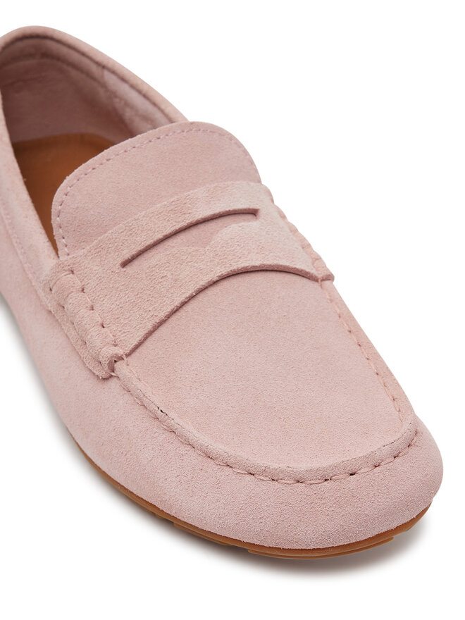 Tommy Hilfiger Μοκασίνια Tommy Hilfiger Flag Soft Suede Driver Loafer FW0FW08558 Ροζ