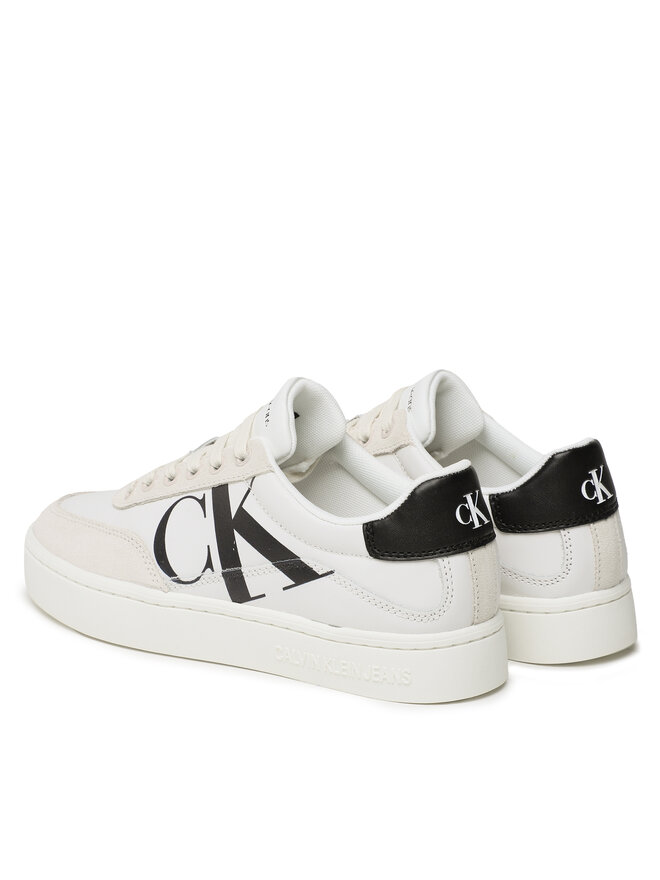 Calvin Klein Jeans Sneakers Calvin Klein Jeans Classic Cupsole Laceup Mix Lth YW0YW01057 Weiß