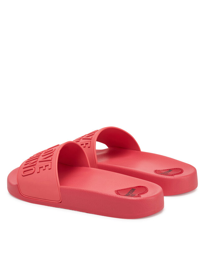 LOVE MOSCHINO Klapki LOVE MOSCHINO JA28052G1MI15502 Koralowy