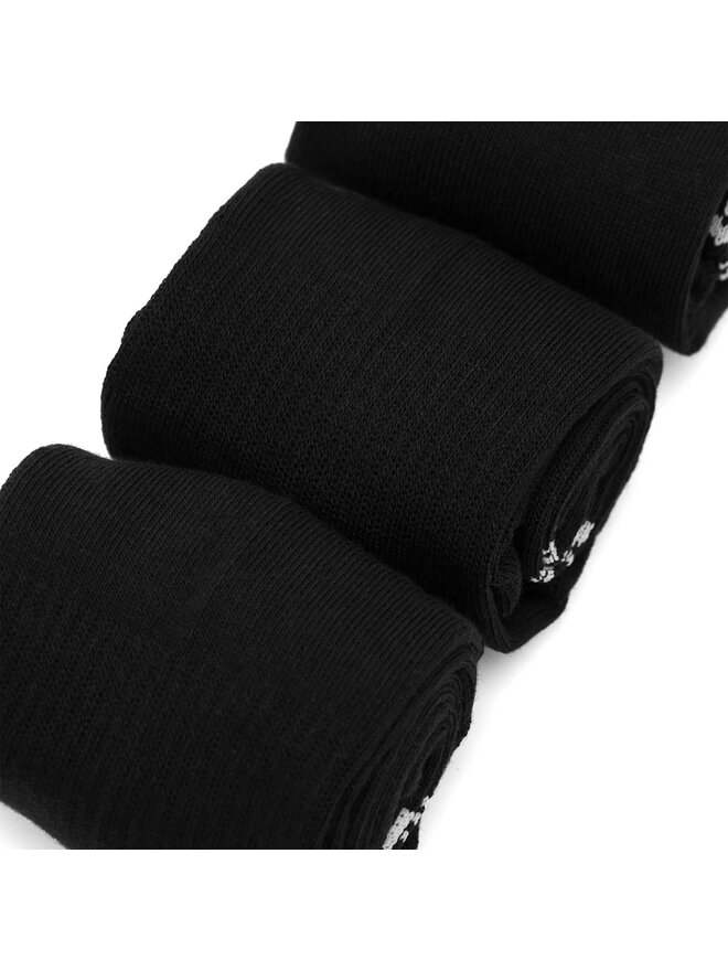 Reebok 3 pares de calcetines altos unisex Reebok R0452-SS24 (3-pack) Negro