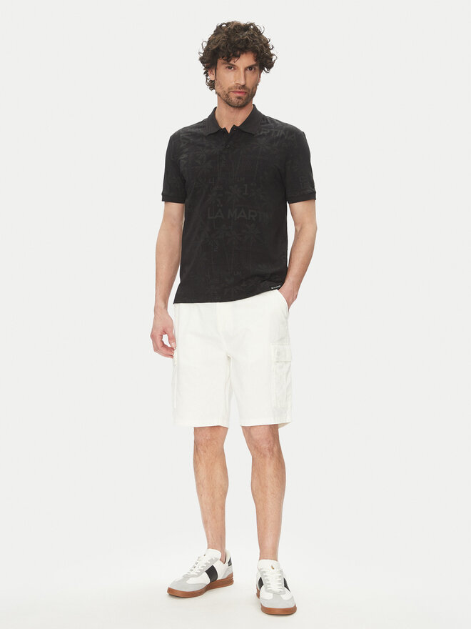 La Martina La Martina Poloshirt Allen MAP010 JS402 Schwarz Regular Fit