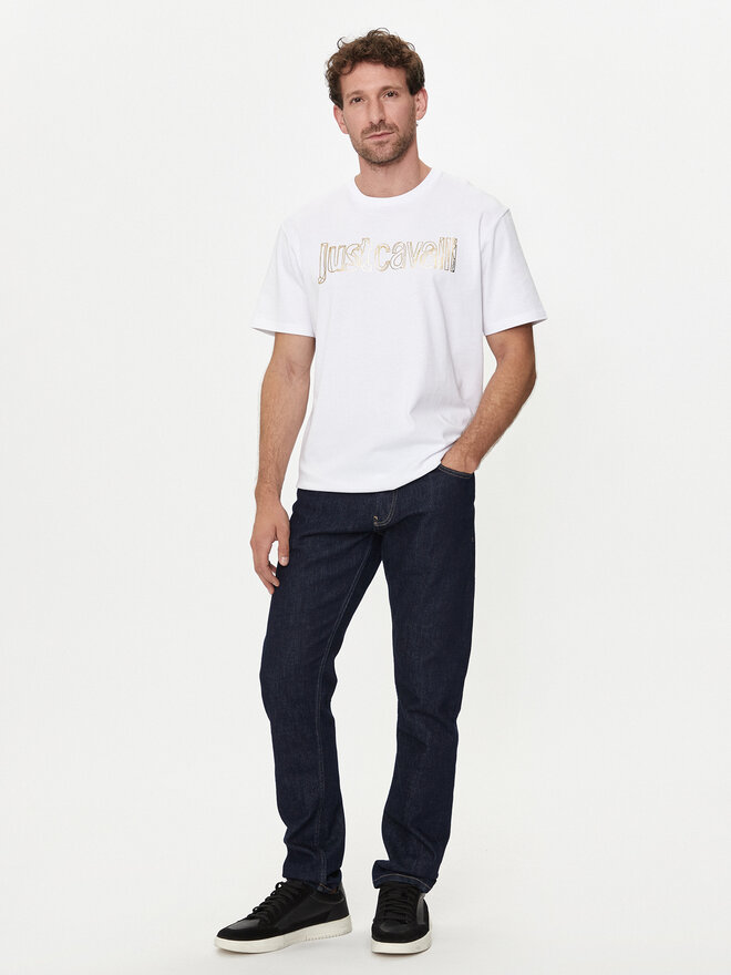 Just Cavalli Just Cavalli Camiseta 76OAHG15 Blanco Regular Fit