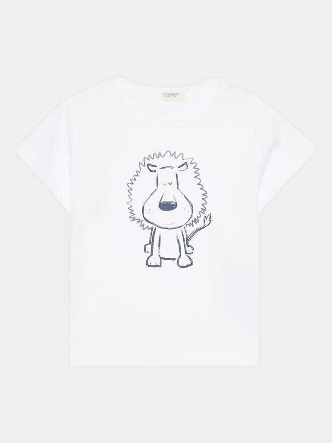United Colors Of Benetton United Colors Of Benetton T-Shirt 3I1XA1030 Weiß Regular Fit