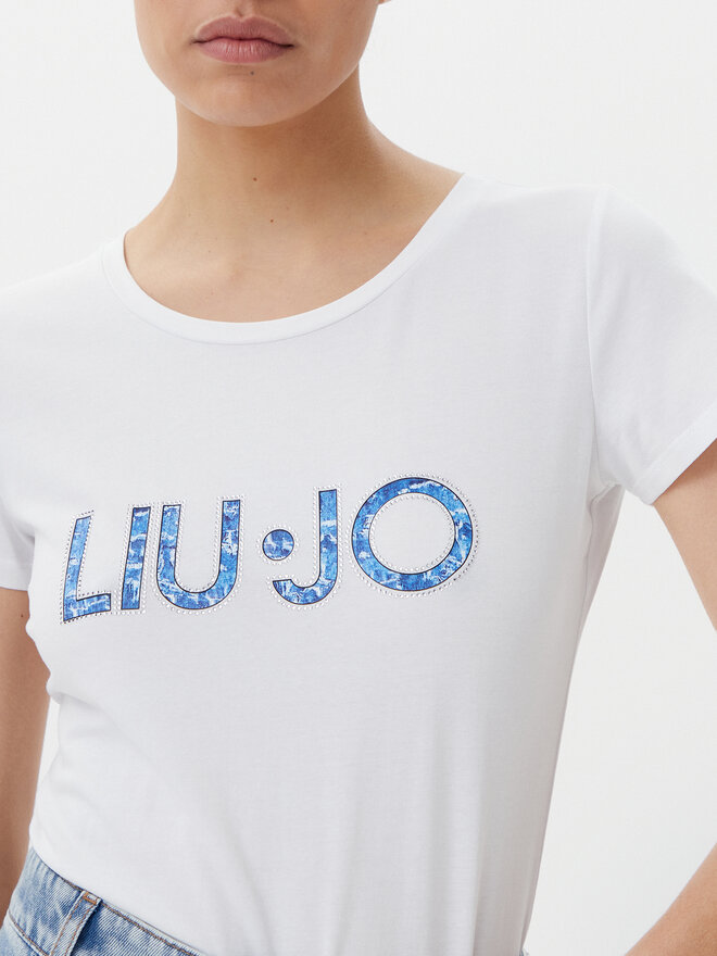 Liu Jo Beachwear Liu Jo Beachwear T-Shirt VA5154 JS003 Weiß Regular Fit