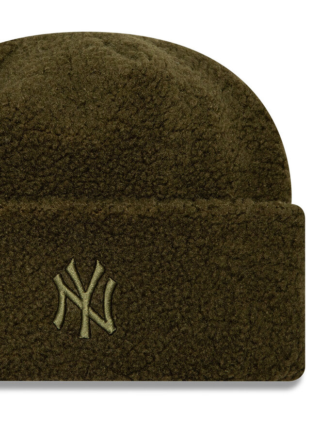 New Era Čiapka New Era Borg New York Yankees Cuff Knit Beanie 60580758 Zelená