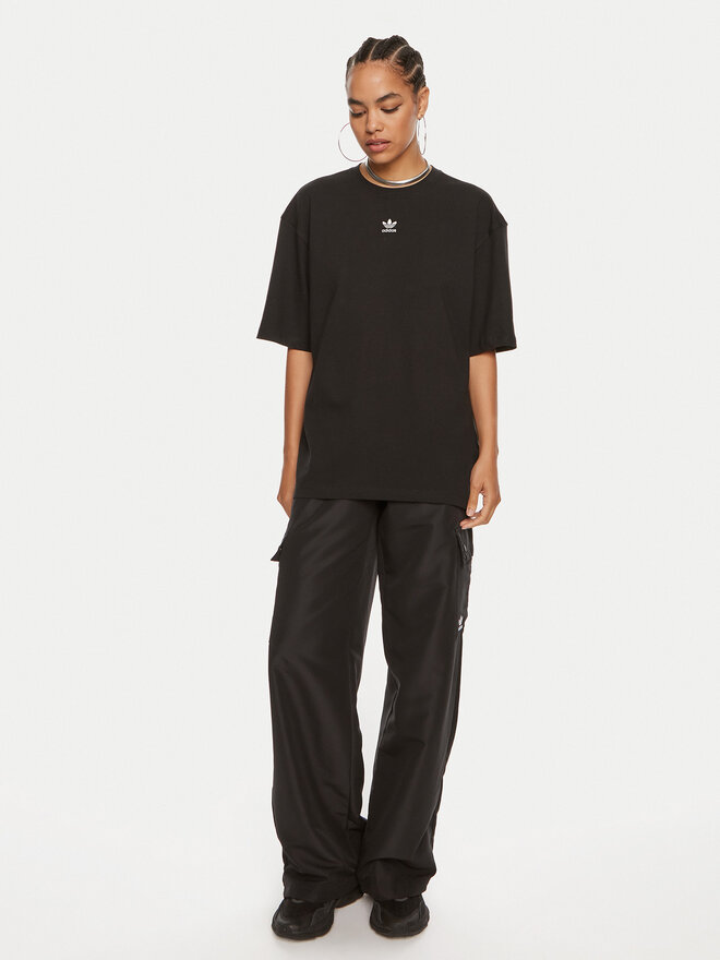 adidas adidas T-Shirt Essentials Boyfriend IY7321 Μαύρο Oversize
