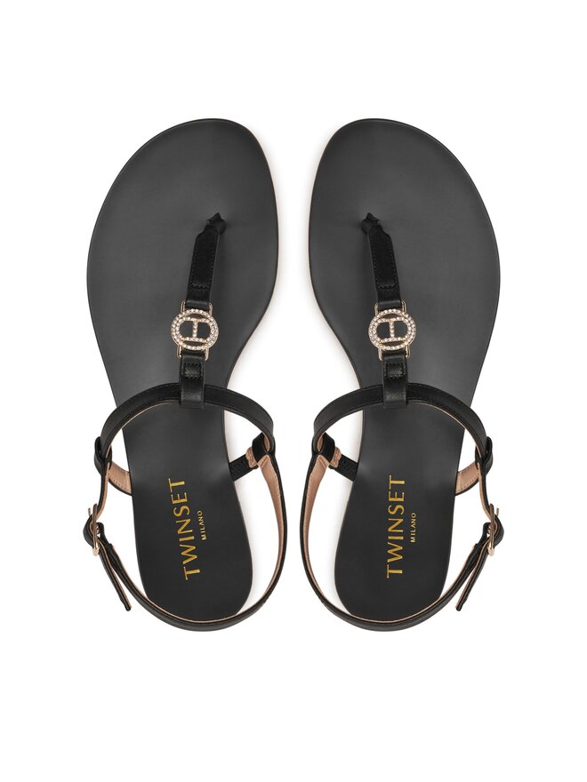 TWINSET Sandale TWINSET 241TCT100 Negru