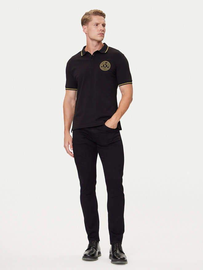 Versace Jeans Couture Versace Jeans Couture Polo 79GAGT00 CJ01T Negro Slim Fit